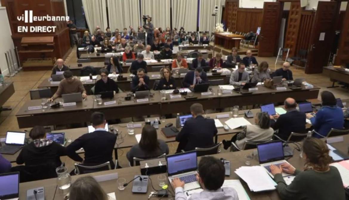 Le conseil municipal de Villeurbanne du mercredi 18 décembre 2024.